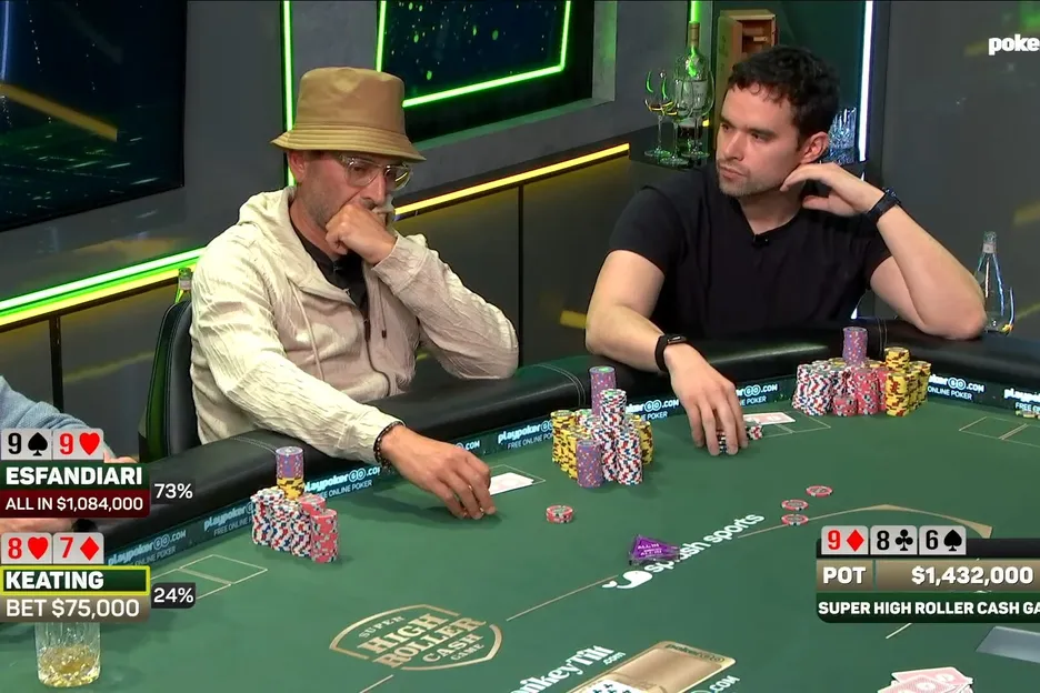 Esfandiari and Keating Clash in $2.4M Pot During Super High Roller Cash Game