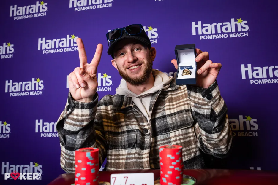 New Father Zach Fischer Captures Second WSOPC Ring and $233K at Pompano Beach
